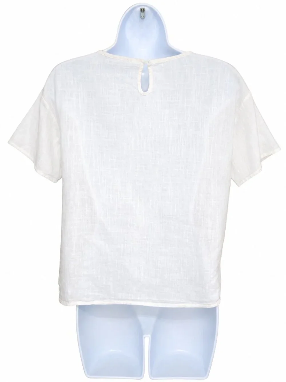 Princess Polly Oversized White Cotton Top | Size US 0 - Picture 3 of 11